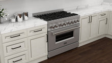 将图片加载到图库查看器,ZLINE 36 in. 4.6 cu. ft. Dual Fuel Range with Gas Stove and Electric Oven in Stainless Steel (RA36)