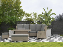 将图片加载到图库查看器,Skylar 2B Casual Dining Corner Sofa Set with Firepit Table