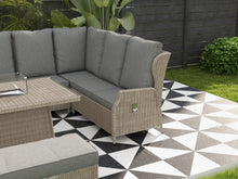 将图片加载到图库查看器,Skylar 2B Casual Dining Corner Sofa Set with Firepit Table