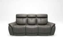 将图片加载到图库查看器，Echo Gray Leather Power Sofa w/Power Adjustable Headrests
