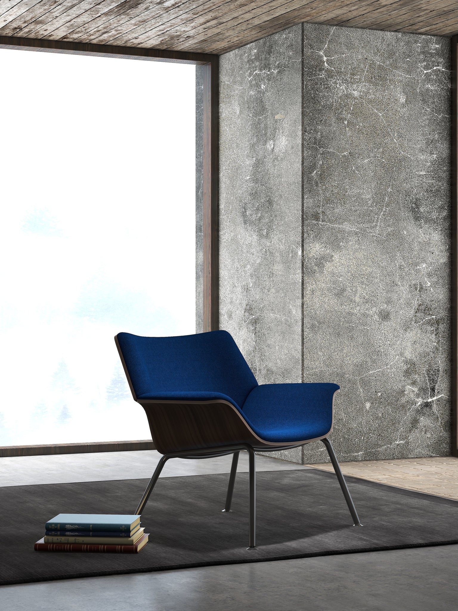 Herman Miller Swoop Plywood Lounge Chair